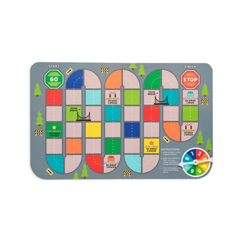 Play again! mini on-the-go activity kit - working wheels