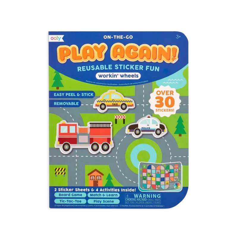 Play again! mini on-the-go activity kit - working wheels