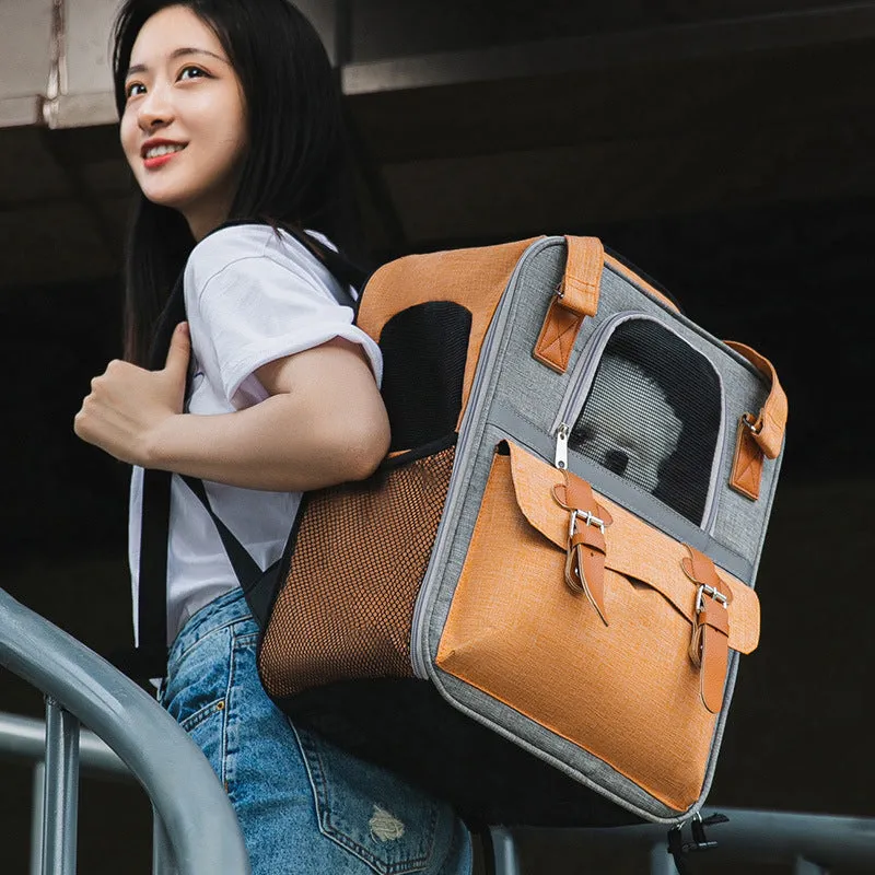 Portable Breathable Backpack For Pets