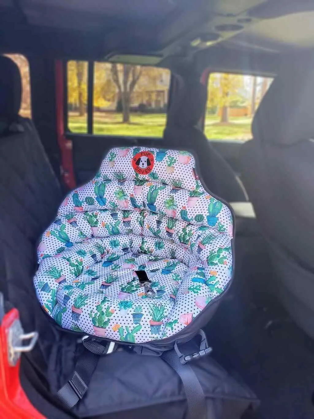 PupSaver Crash-Tested Car Safety Seat for Dogs CACTUS PRINT PupSaver Original