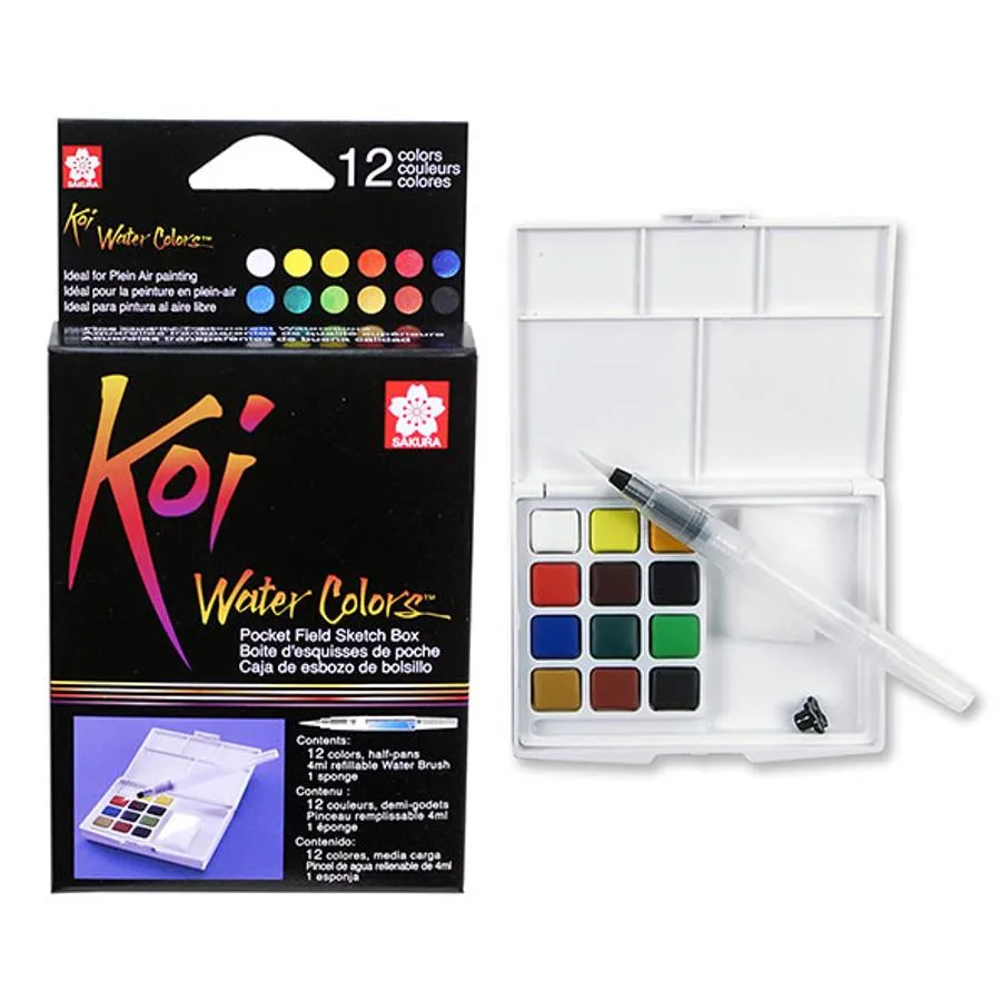 Sakura Koi Watercolour Travel Sets