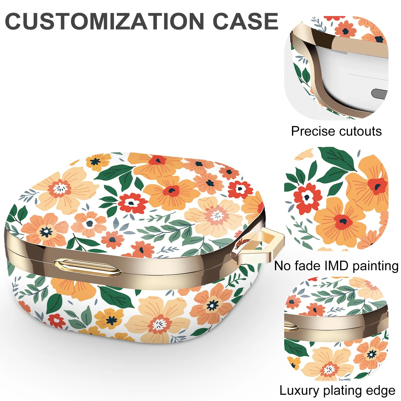 Samsung Galaxy Buds Live Case (2020) /Buds 2 /Buds Pro Case |Cute Patterns Hard Shell Protective Cover |  Off white