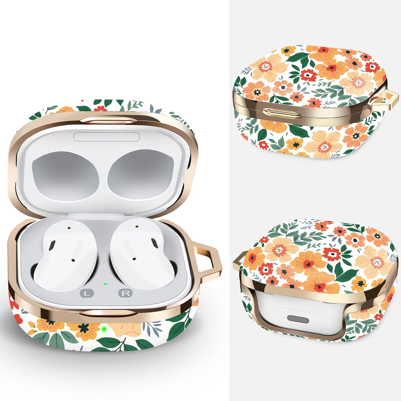 Samsung Galaxy Buds Live Case (2020) /Buds 2 /Buds Pro Case |Cute Patterns Hard Shell Protective Cover |  Off white