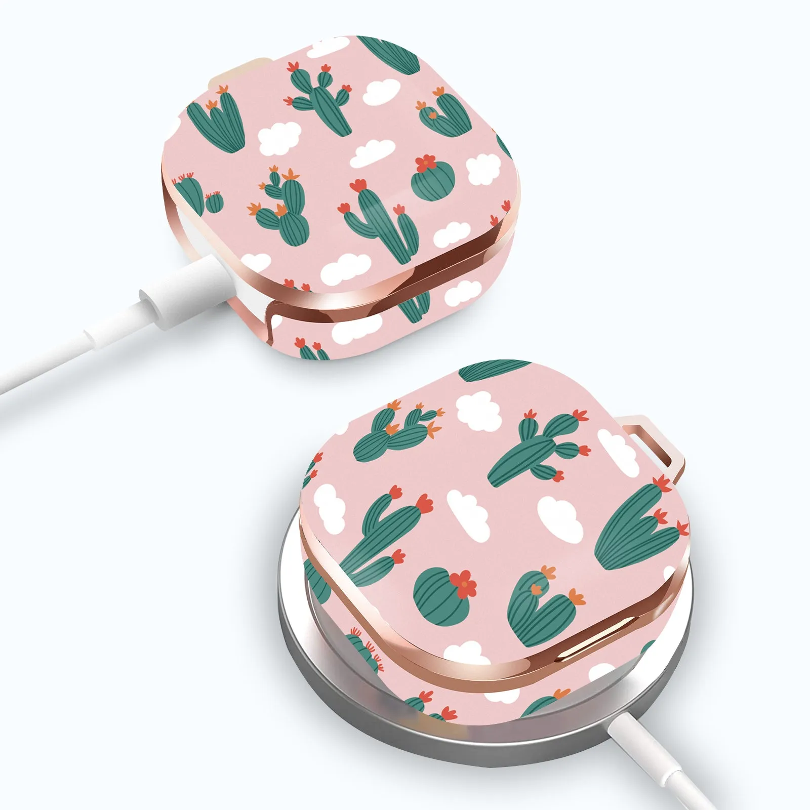Samsung Galaxy Buds Live Case (2020) /Buds 2 /Buds Pro Case |Cute Patterns Hard Shell Protective Cover | Pink