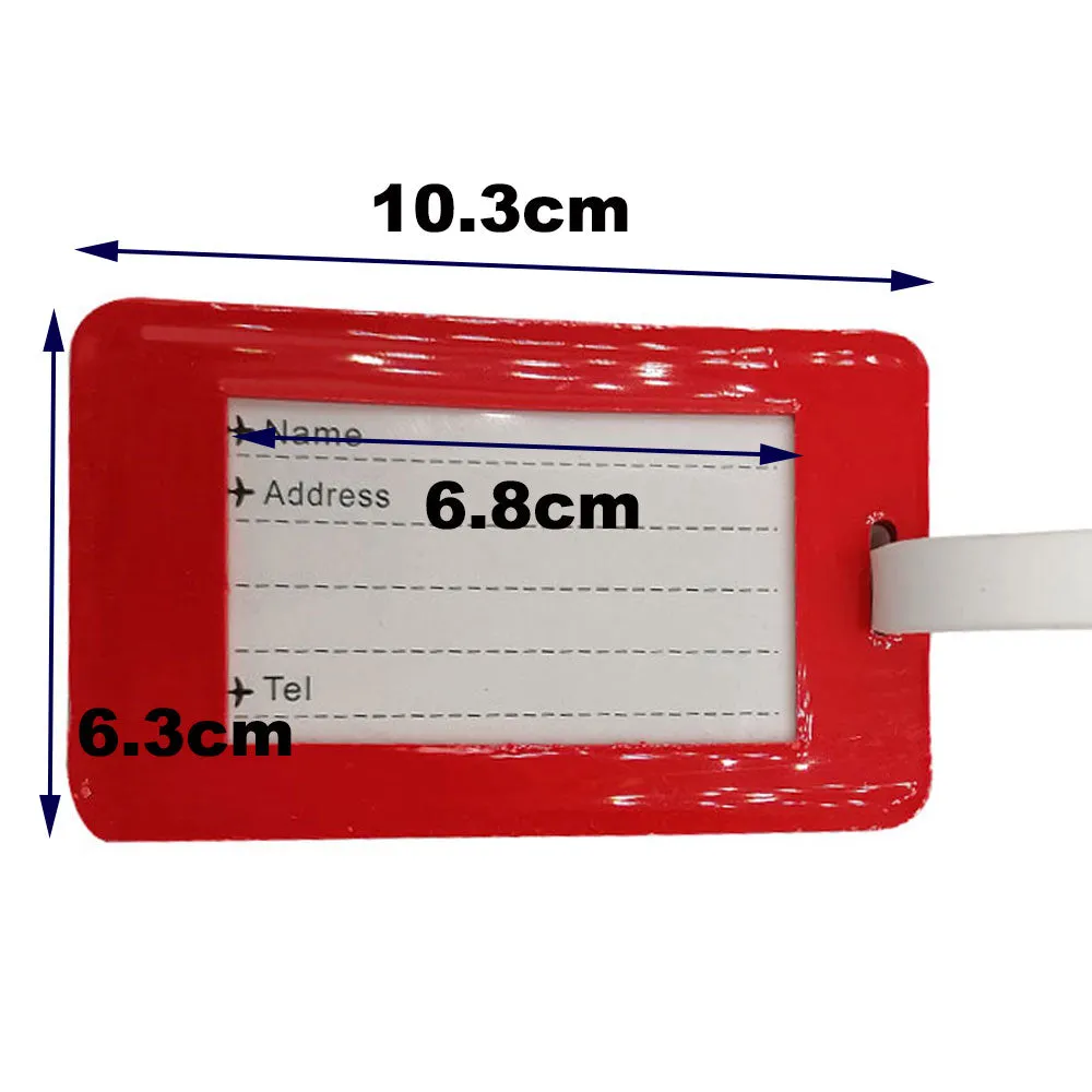 Scuba luggage tags silicone