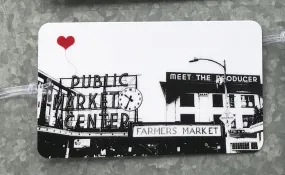 Seattle Pike Place Market Luggage Tag