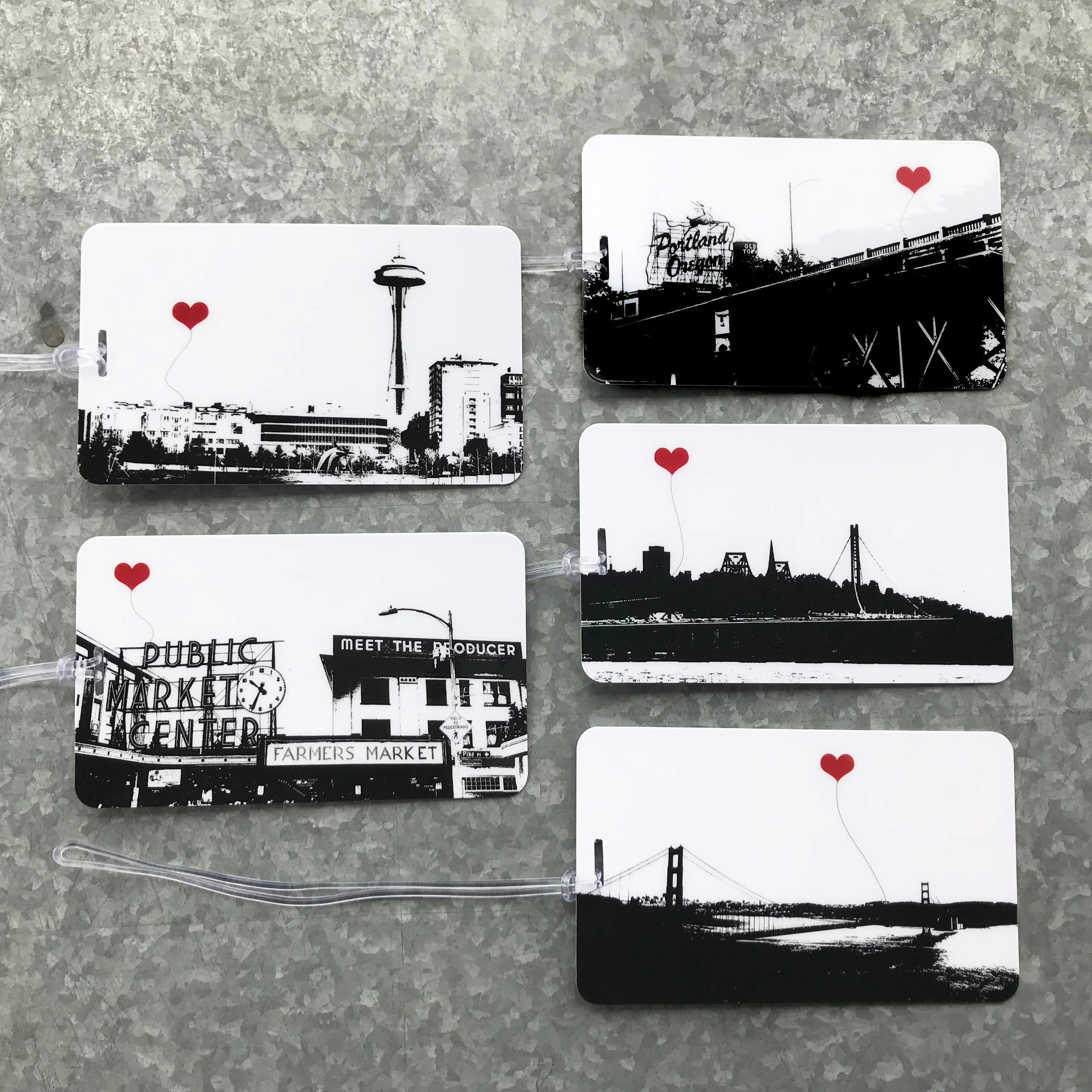 Seattle Pike Place Market Luggage Tag