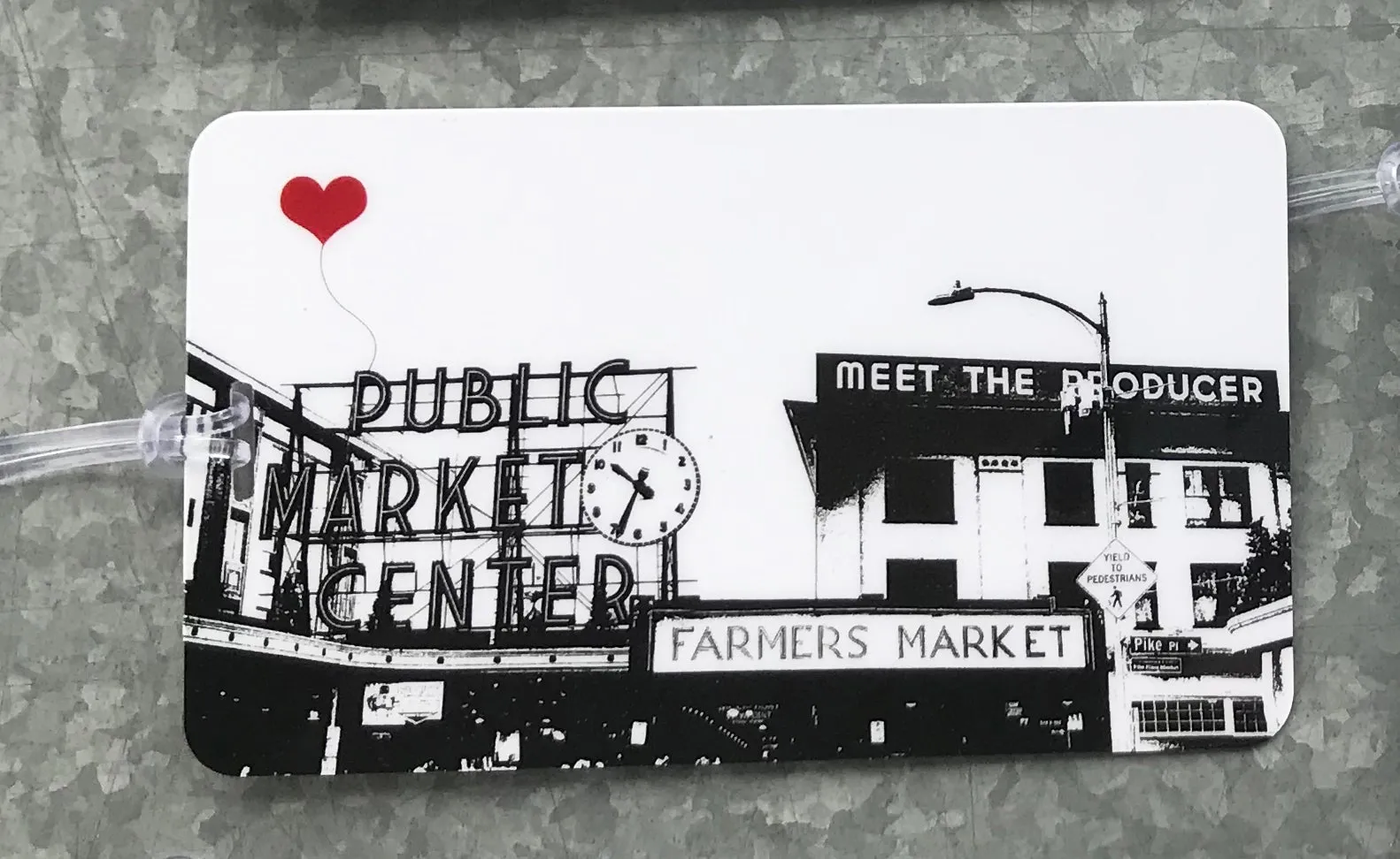 Seattle Pike Place Market Luggage Tag