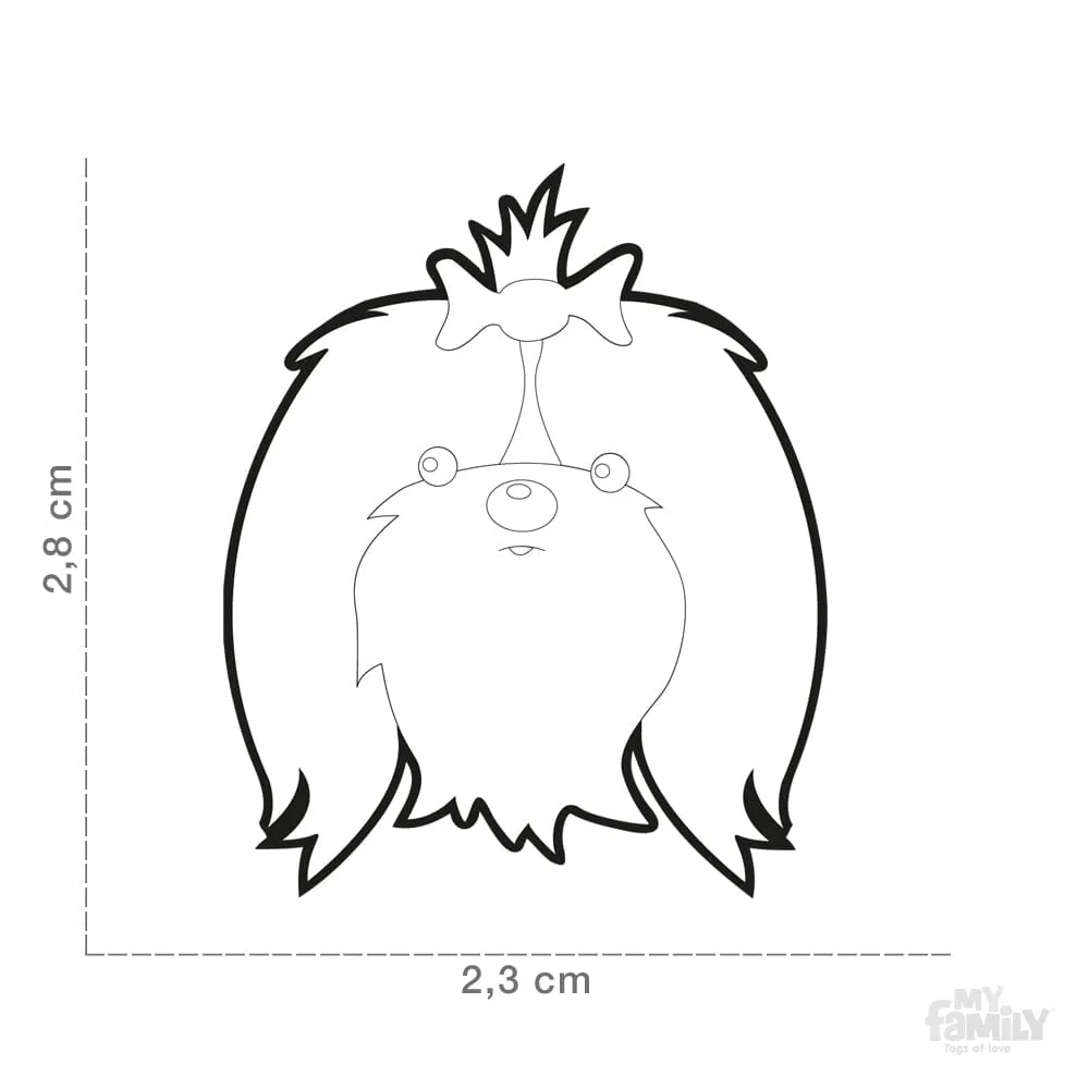 Shih Tzu Dog Name Tag