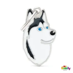 Siberian Husky Dog Name Tag