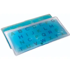 Skil-Care Gel Pad - Alphabet - Upper Case - Blue
