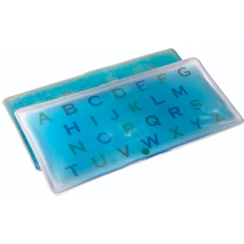 Skil-Care Gel Pad - Jumbled Alphabet & Numbers  - Red