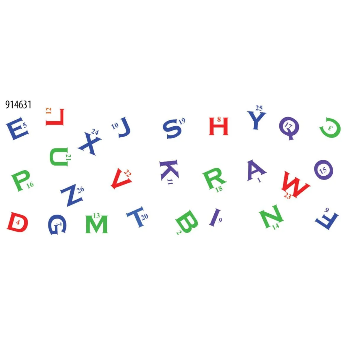 Skil-Care Gel Pad - Jumbled Alphabet & Numbers  - Red