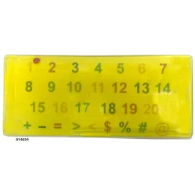 Skil-Care Gel Pad - Number & Symbols - Yellow