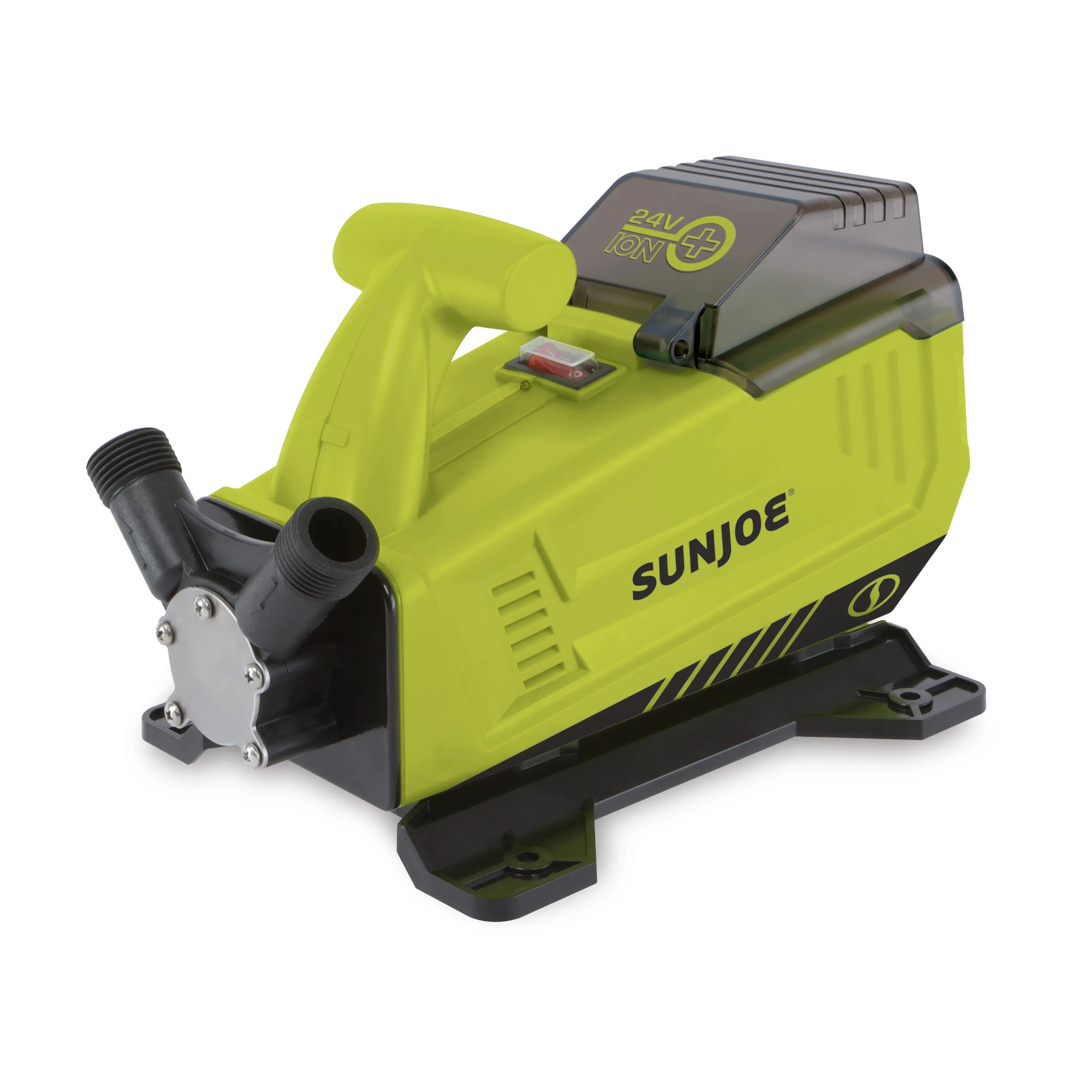 Sun Joe 24V-XFP5-CT 24-Volt iON  Cordless 5.0-GPM Transfer Pump | 13-Ft Suction Lift | 52-Ft Head Height | Tool Only