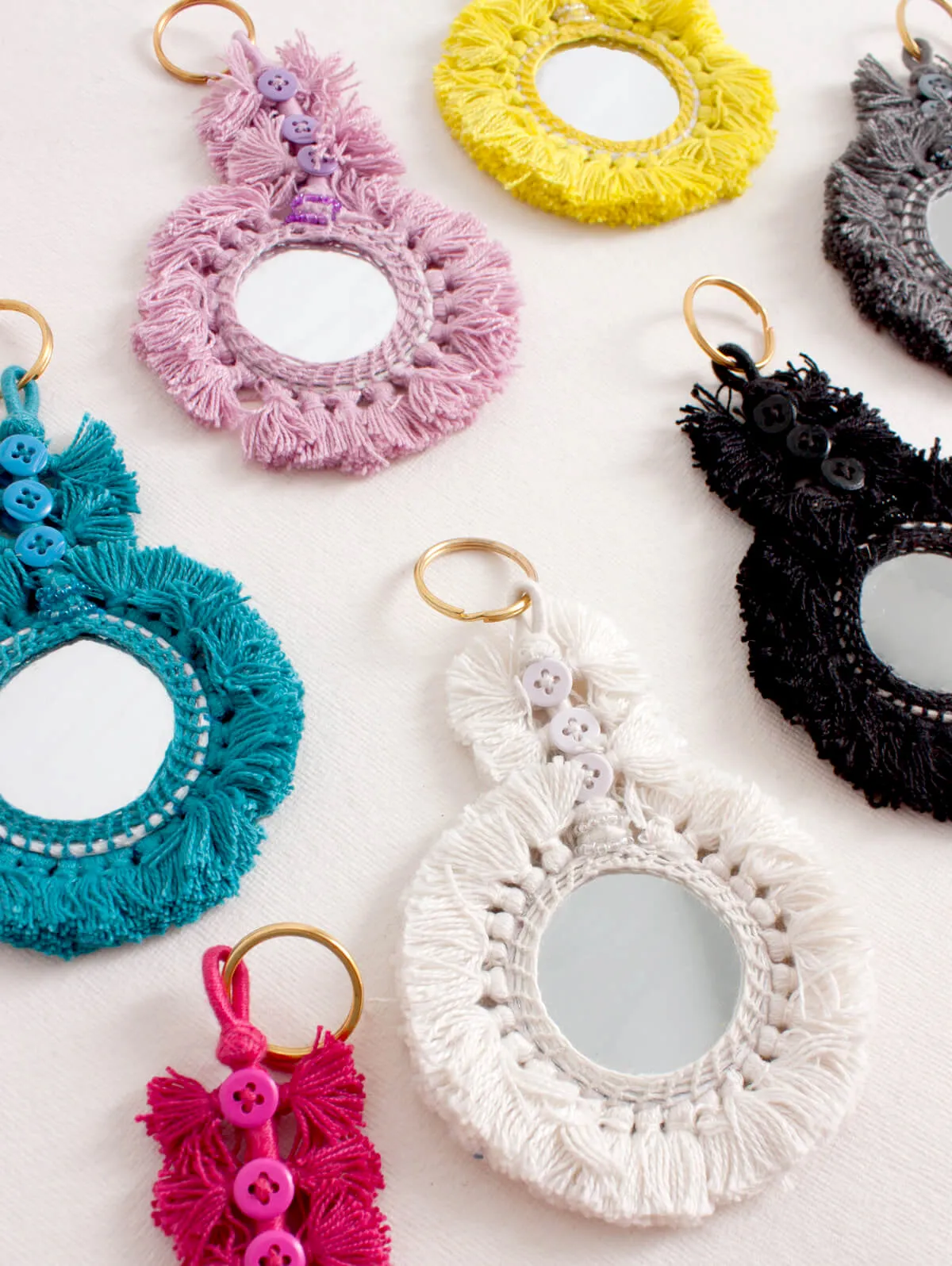 Tassel Mirror Keyrings