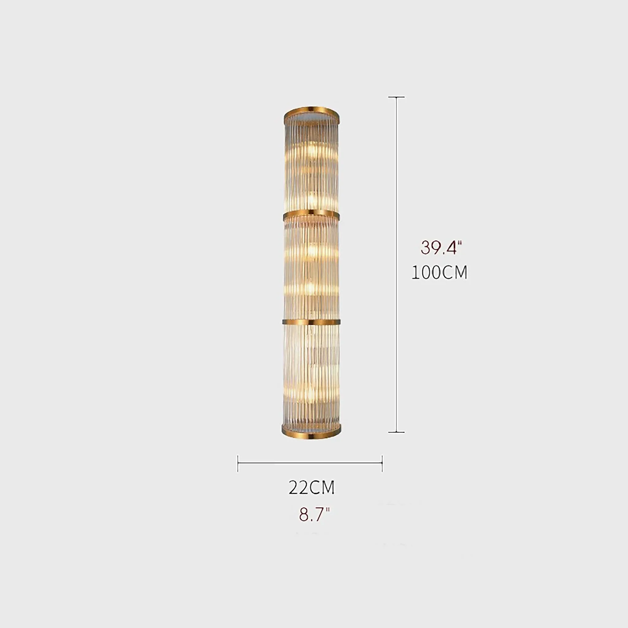 Teruel | Luxury LED Crystal Wall Lamp