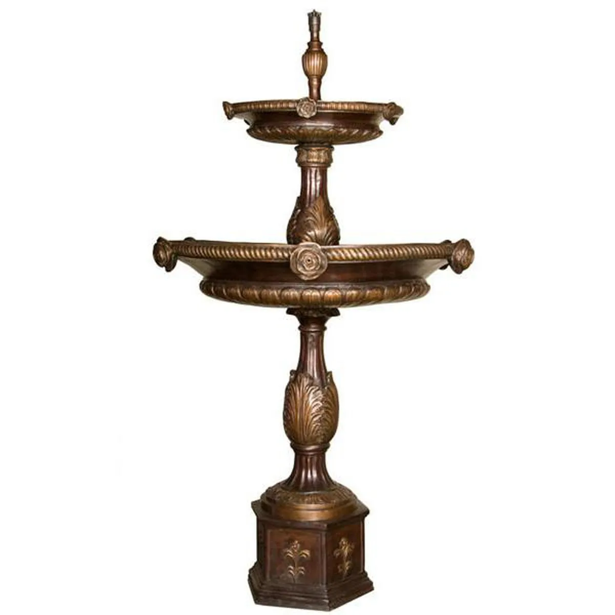 Two-Tiered Rose Tray Fountain