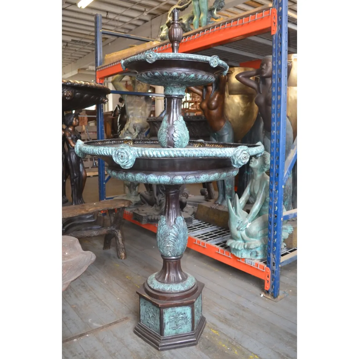 Two-Tiered Rose Tray Fountain