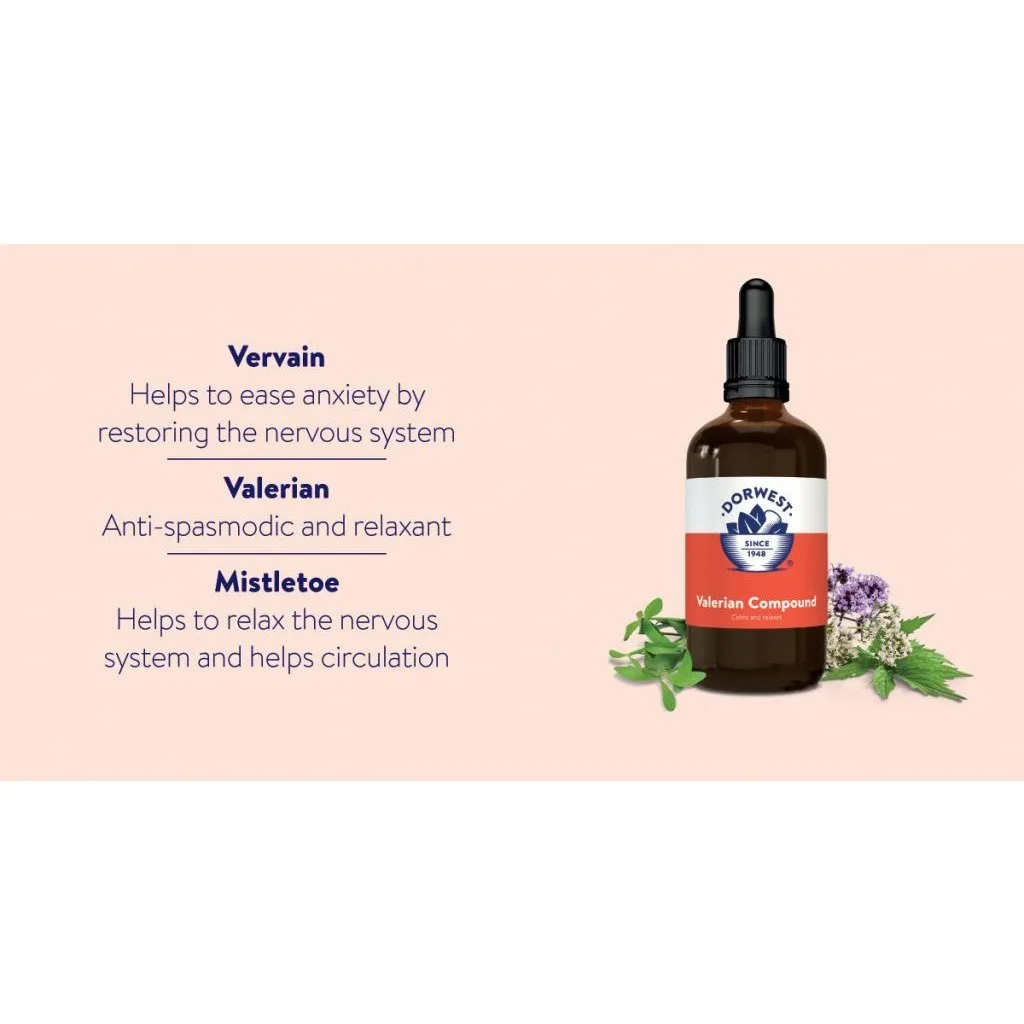 Valerian Compound Calming Remedy for Dogs & Cats