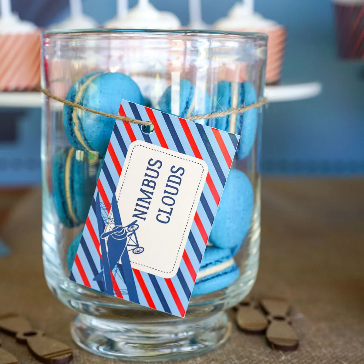 Vintage Blimp and Biplane Party Set | Military Airplanes Aviator Party