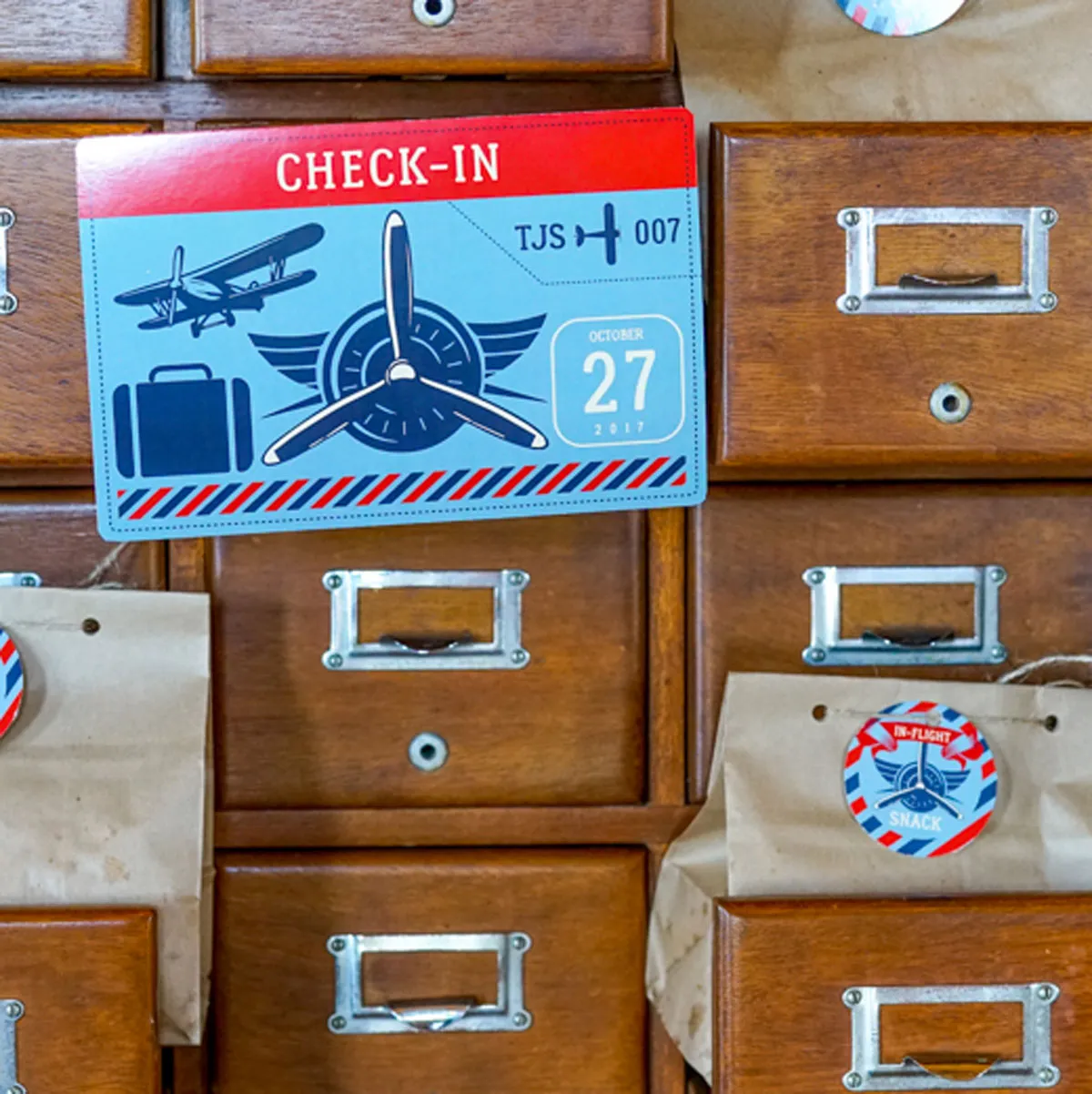 Vintage Blimp and Biplane Party Set | Military Airplanes Aviator Party