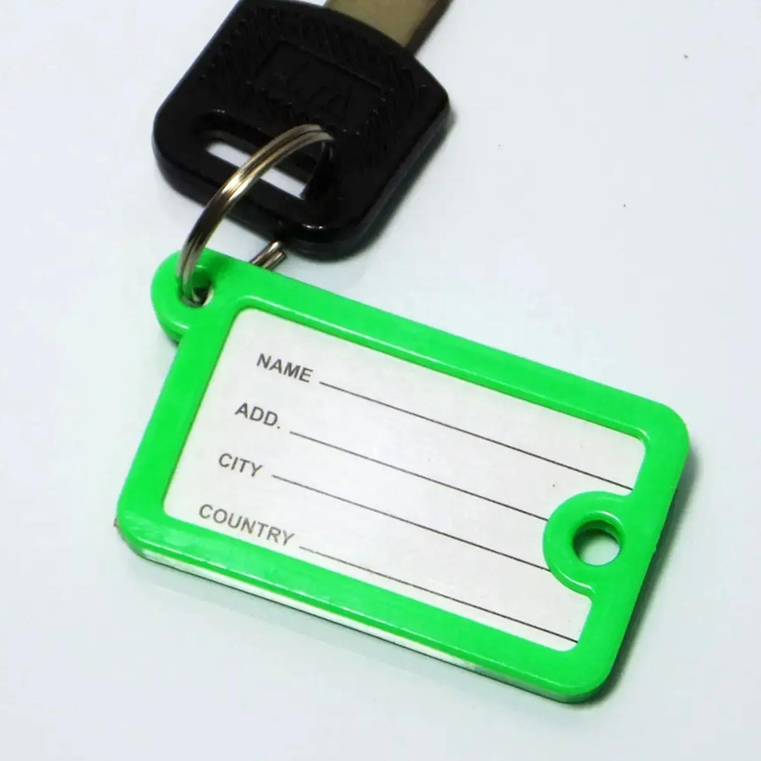 Wallet Keychain 10 pcs Set Plastic Key Custom Key Tags Key Ring Tags Numbered Key Tags Tags with Backpack Keychain