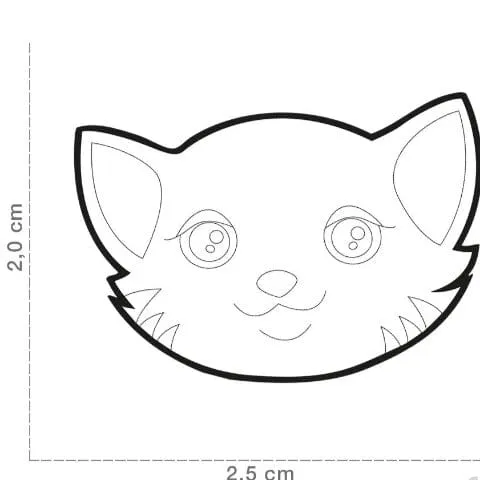 White Cat Name ID Tag