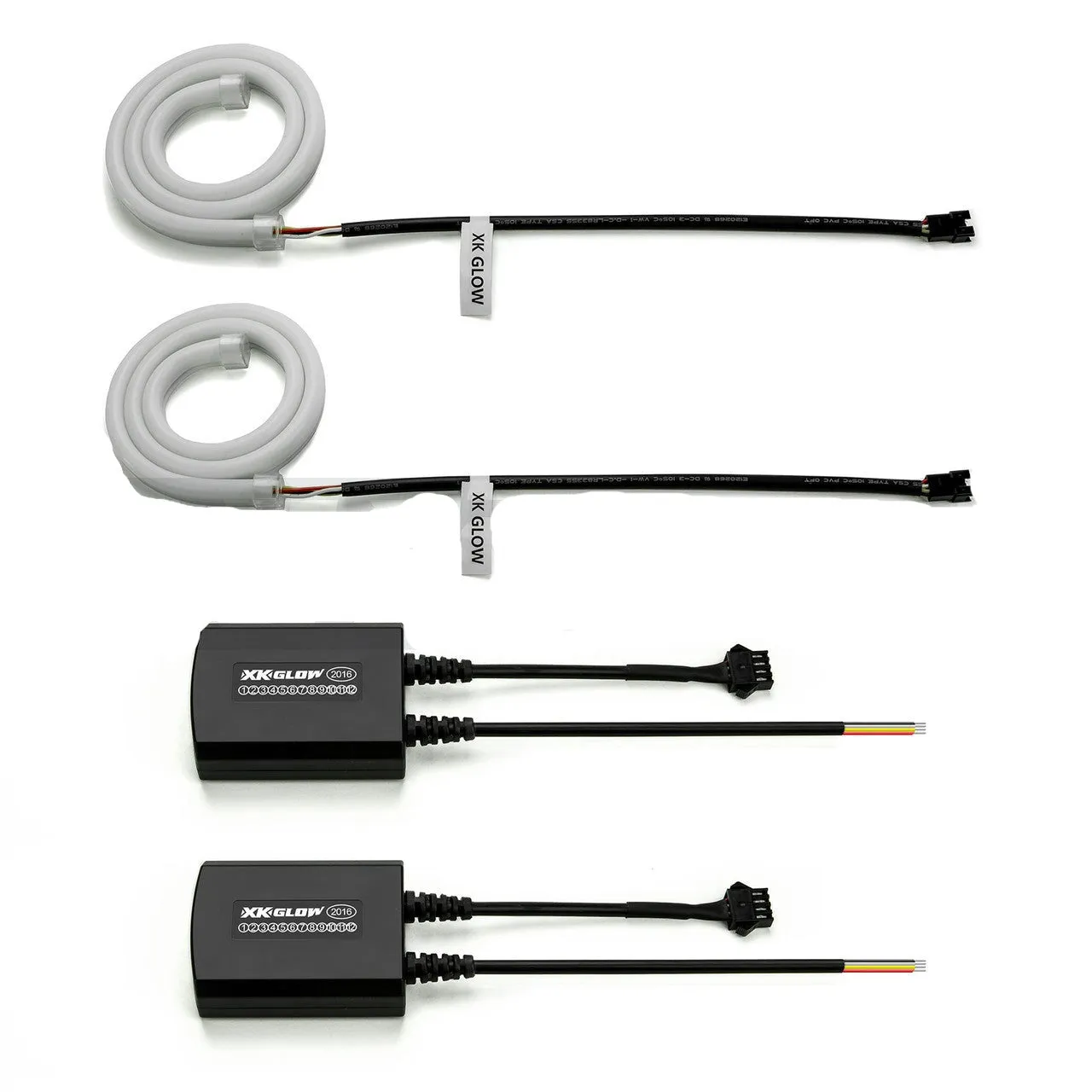XKGlow Sequential Switchback LED Strip Kit DRL Turnsignal for Headlights (2pc) - 24" or 36"