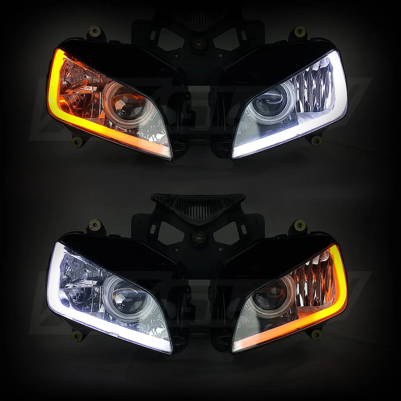 XKGlow Sequential Switchback LED Strip Kit DRL Turnsignal for Headlights (2pc) - 24" or 36"